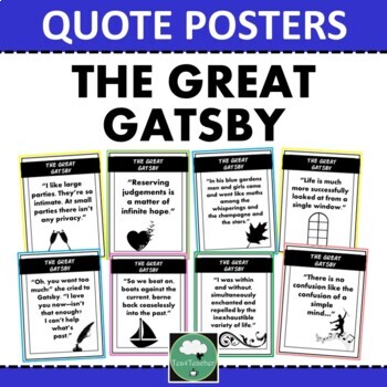 Preview of THE GREAT GATSBY Quote Posters