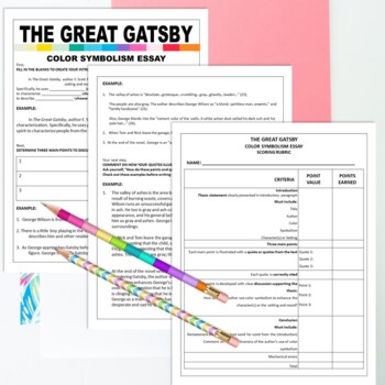 great gatsby color essay