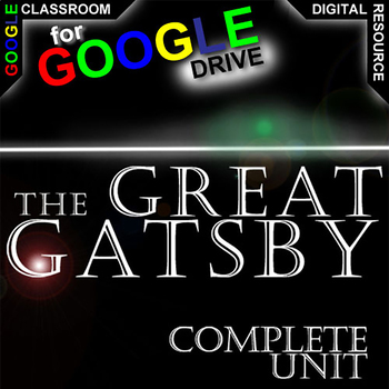Preview of THE GREAT GATSBY Novel Study Unit Plan Activities DIGITAL Pre-reading Characters