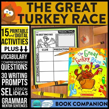 Preview of THE GREAT TURKEY RACE activities READING COMPREHENSION - Book Companion