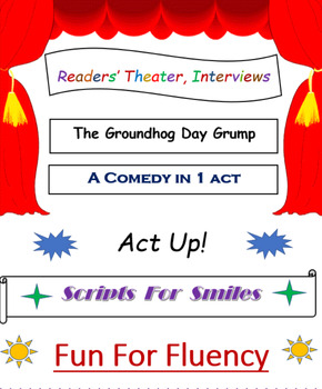 Preview of THE GROUNDHOG DAY GRUMP, A Readers' Theater Interview play, for Middle School