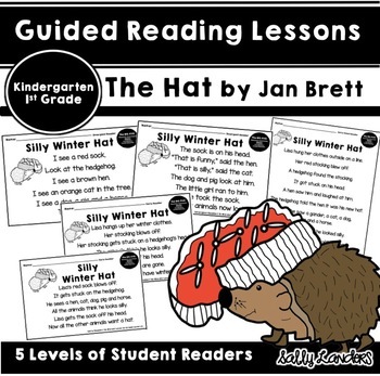 Preview of THE HAT by Jan Brett - Guided Reading Lessons - Kindergarten, 1st