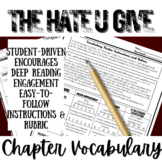 THE HATE U GIVE (Angie Thomas) | Novel Study Unit Activity