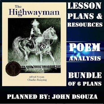 Preview of READING POETRY - THE HIGHWAYMAN: UNIT LESSON PLAN & RESOURCES