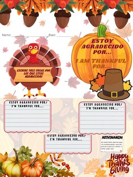 Preview of THE HISTORY OF THANKS-GIVING WORKSHEETS