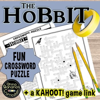THE HOBBIT Crossword Puzzle FREE by Anna Banana #39 s Curriculum TPT