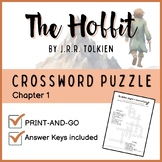 THE HOBBIT - Crossword puzzle (ch. 1) + Answer keys