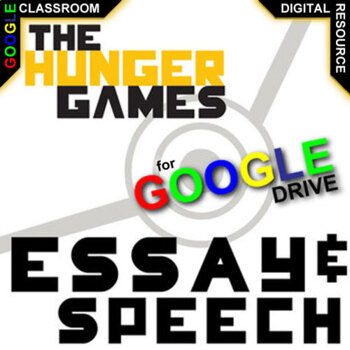 Preview of THE HUNGER GAMES Essay Questions, Speech Writing Prompts Activity DIGITAL