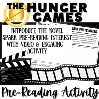 Preview of THE HUNGER GAMES | Novel Study Intro Activity | Video & Reflection