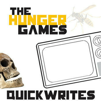 Preview of THE HUNGER GAMES Activity - Quickwrite Writing Journal Questions Fun Bellringers