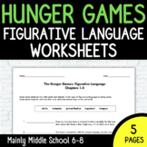 THE HUNGER GAMES by Suzanne Collins FIGURATIVE LANGUAGE Wo