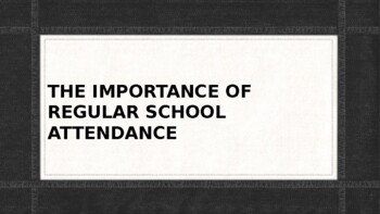 Preview of The Importance Of Regular School Attendance: Editable Parent workshop
