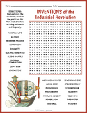 THE INDUSTRIAL REVOLUTION INVENTIONS Word Search Puzzle Wo