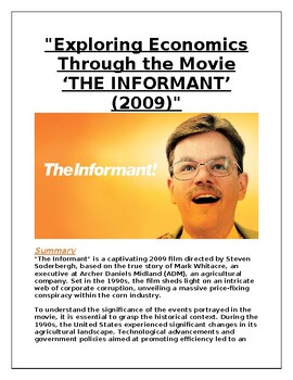 Preview of THE INFORMANT (2009) -- Economics Through Film [Market Competition]