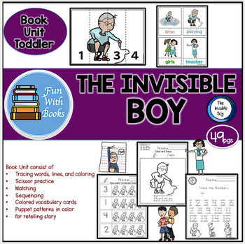 Preview of THE INVISIBLE BOY BOOK UNIT