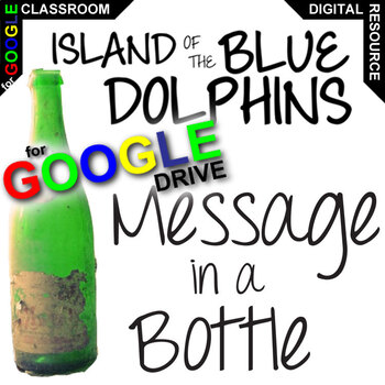 Preview of THE ISLAND OF THE BLUE DOLPHINS Activity - Message in a Bottle Project DIGITAL