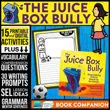 Preview of THE JUICE BOX BULLY activities READING COMPREHENSION - Book Companion read aloud