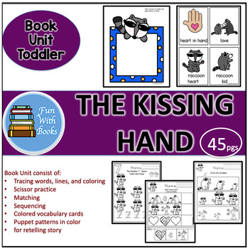 Preview of THE KISSING HAND TODDLER BOOK UNIT