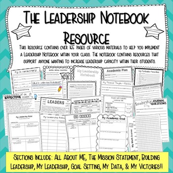 Preview of THE LEADERSHIP NOTEBOOK RESOURCE