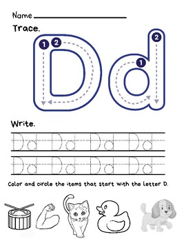 THE LETTER D PACKET! for Toddlers,Preschoolers,Kindergarteners,& Early ...