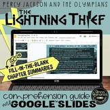 THE LIGHTNING THIEF Comprehension Guide with Google Slides