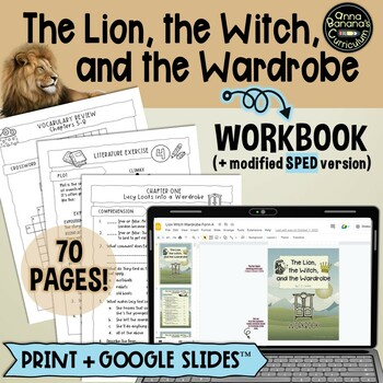 Preview of THE LION, THE WITCH, AND THE WARDROBE WORKBOOK: Digital and Print Novel Study