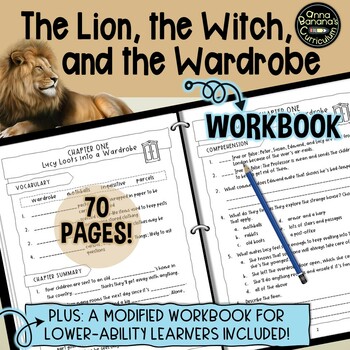 Preview of THE LION, THE WITCH AND THE WARDROBE WORKBOOK: Print Novel Study