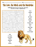 THE LION, THE WITCH & THE WARDROBE Word Search Worksheet Activity