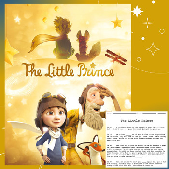 Preview of THE LITTLE PRINCE - Movie Guide Q&A, Storyboard & Writing Frames
