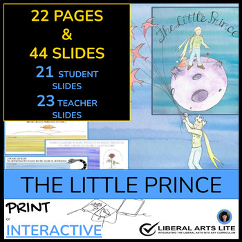 Preview of THE LITTLE PRINCE | THE LITTLE PRINCE PRINT OR INTERACTIVE | TEACHER NOTES