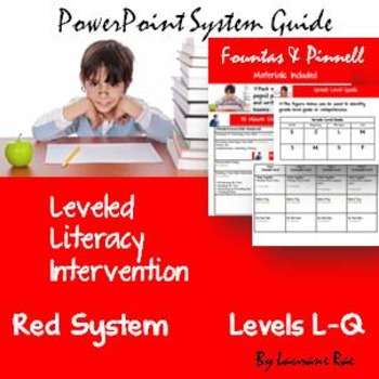 Preview of THE LLI {Leveled Literacy Intervention} RED SYSTEM & BAS RUNNING RECORDS