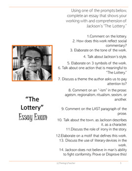 good thesis for the lottery