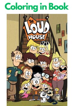 Preview of THE LOUD HOUSE - Fun Coloring Book, Printable PDF, 26 pages (Nickelodeon)