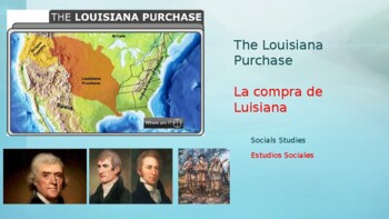 Preview of THE LOUISIANA PURCHASE/ LA COMPRA DE LUISIANA ( Bilingual Powerpoint)