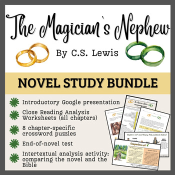 Preview of THE MAGICIAN'S NEPHEW MEGA BUNDLE: Intro, Close reading, Activity, Puzzles, Test