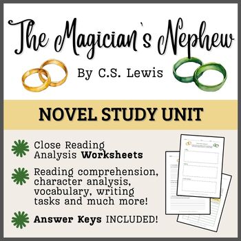 Preview of THE MAGICIAN'S NEPHEW (The Chronicles of Narnia): Novel Study Unit + Answer Keys