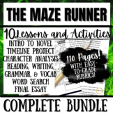 THE MAZE RUNNER | Novel Study | Unit Bundle 10 Resources! 