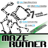 THE MAZE RUNNER Novel Study Unit Plan Activities - Pre-rea