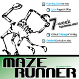 THE MAZE RUNNER Novel Study Unit Plan Activities - Pre-rea