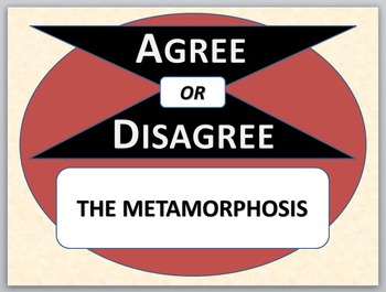 Preview of THE METAMORPHOSIS - Agree or Disagree Pre-reading Activity