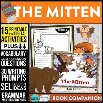 Preview of THE MITTEN activities READING COMPREHENSION - Book Companion read aloud