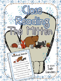 THE MITTEN Close Reading Pack - Kindergarten, 1st & 2nd Grade
