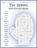 THE MITTEN by Jan Brett Word Search Puzzle Worksheet Activity