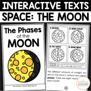 Preview of The Moon - Differentiated Texts about the Phases of the Moon - First Grade NGSS