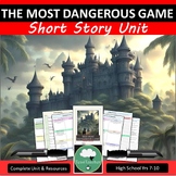 THE MOST DANGEROUS GAME SHORT STORY UNIT Close Reading Analysis