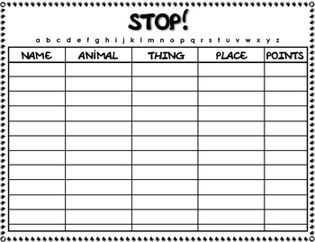 Variations of Stop Game: Different Versions and Adaptations