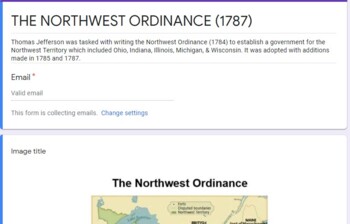 Preview of THE NORTHWEST ORDINANCE GUIDED ANALYSIS ACTIVITY/ASSESSMENT