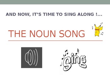 Preview of THE NOUNS LESSON (with sing-along song)