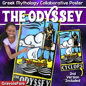 Preview of THE ODYSSEY ACTIVITY Homer — CYCLOPS Greek Myth Collaborative Poster Project