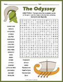 THE ODYSSEY BY HOMER Word Search Puzzle Worksheet Activity